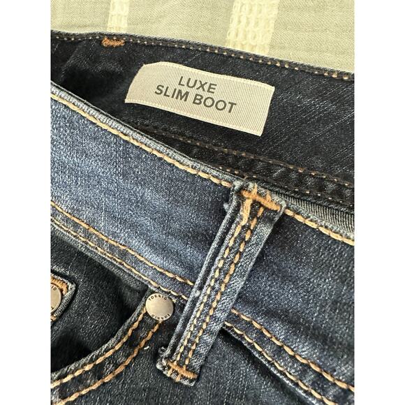 New Torrid Plus Luxe Slim Boot Cut Dark Wash Stretch Denim Blue Jeans 14 - Picture 5 of 6